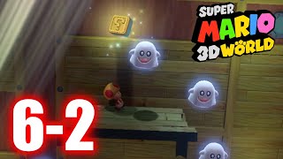 Super Mario 3D World  62 Spooky Seasick Wreck  All Stars amp Stamp 100 Gameplay Walkthrough [upl. by Laenaj]