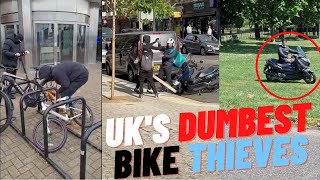 DUMBEST Moped Thieves Caught on Camera [upl. by Kellby]