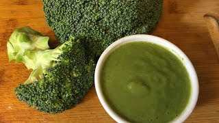 How to Make Broccoli Puree for Babies  Baby Food [upl. by Willdon]