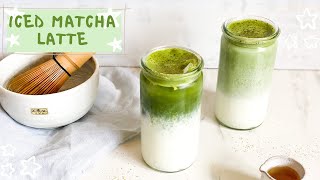 How to make a Iced Matcha Latte [upl. by Nnyla]