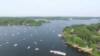 Byrams Cove Sunday Funday  500 Boats 1 Cove  Lake Hopatcong NJ [upl. by Essyla552]