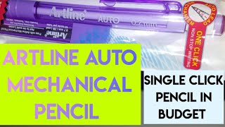 Artline Auto Mechanical pencil  Unboxing and Review Automatic Mechanical pencil for Rs30 [upl. by Oel]