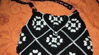 PARTE 3 DE 3 BOLSA CON PASTILLAS CUADROS A GANCHILLO  Labores Angélika [upl. by Itsrik66]