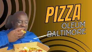 Oleum Baltimore vegan food  Review their pizza [upl. by Goerke403]