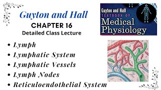 Lymph  Lymphatic system  Guyton Chapter 16 Lymph Nodes Lymphatic Vessels  Macrophages [upl. by Cutcheon48]