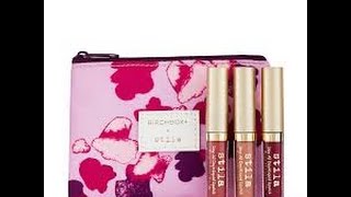 BIRCHBOXSTILA MATTE ABOUT YOU LIQUID LIPSTICK TRIO [upl. by Idnew]