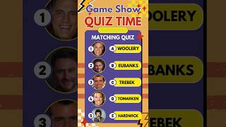 Game Show Host Quiz 🤔 Can you match the game show hosts ❓ [upl. by Salamanca]