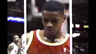 Otis Thorpe Goes Coast To Coast amp Dunks On Manute Bol [upl. by Halludba]