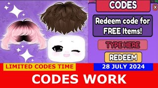 CODES UPD 1 Collect for UGC ROBLOX  JULY 28 2024 [upl. by Ettelrahc]