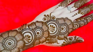 Latest simple arabic backhand mehndi design  simple mehndi design  mehndi designmehandi  mehndi [upl. by Okwu]