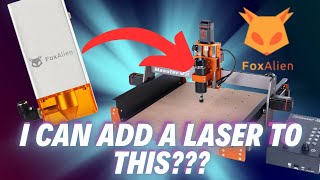 Is this a CNC router AND laser engraver Fox Alien 20w Laser module  Bretts Laser Garage [upl. by Abert]