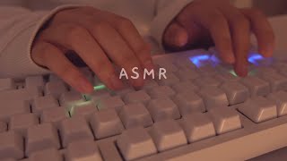 Cozy ASMR 3h typing on ceramic  5 different keyboards ☁️✨ [upl. by Schonfield667]