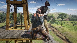 Red Dead Redemption 2  Torturing and Brutally Killing NPCs 66 Euphoria Ragdolls [upl. by Kliber53]