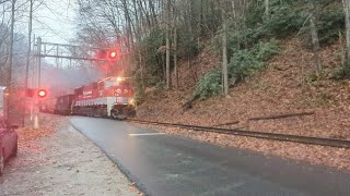 3 trains Thurmond WV [upl. by Niatsirt480]