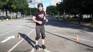 Roller Derby Workout Ep 2  Downtown St Louis edition [upl. by Ybreh225]