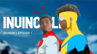 My Roommate Watches Invincible For The First Time Invincible Season 1 Episode 1 Reaction [upl. by Eirb]