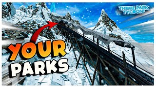 🔴LIVE  Touring YOUR PARKS and Building  Theme Park Tycoon 2 [upl. by Nosdivad437]