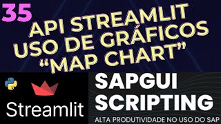 Tutorial Streamlit 35  Como usar o Python Streamlit  Map Chart  API do Streamlit [upl. by Chap]