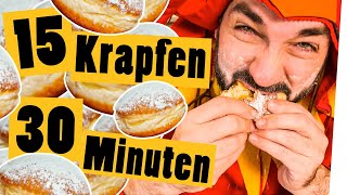 15 KrapfenBerliner in 30 Minuten  Challenge  Das schaffst du nie [upl. by Rosenthal54]