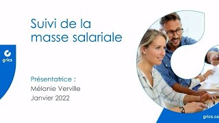 Webinaire d’information  Suivi de la masse salariale [upl. by Bellaude]