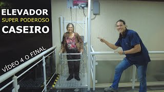 ELEVADOR CASEIRO COMPACTO DE BAIXO CUSTO  VIDEO 4 O FINAL [upl. by Calan]