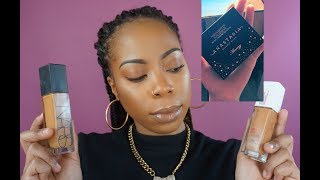 Battle Of The Foundations Nars vs Maybelline Bonus Amrezy Highlighter [upl. by Eirffej]