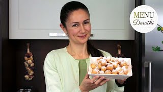 Domowy przepis na ekspresowe mini pączki z serka homogenizowanego Mięciutkie i pyszne MENU Dorotki [upl. by Hach]