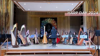 Harp Day 2024  Première of Edward Top’s composition 6 Pieces played by VAM Senior Harp Ensemble [upl. by Naharba]