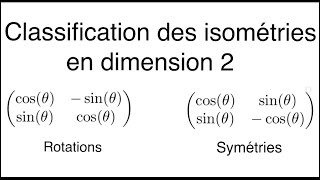 Classification de O₂ℝ  méthode géométrique [upl. by Akenat]