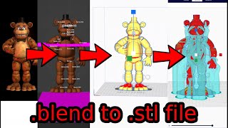 how to easily and quickly turn ANY blender model into a stl file for 3d printing [upl. by Campbell]