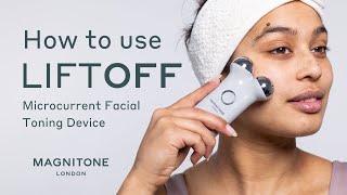 How To Use MAGNITONE LiftOff Microcurrent Facial Toning Device [upl. by Parthenia149]