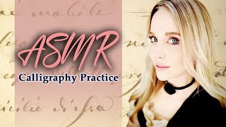 ASMR Handwriting Practice  Softly spoken with paper and pencil sounds [upl. by Alakim]