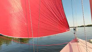 Diy bowsprit and asymetrical spinnaker on my Etchells [upl. by Materse]