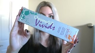 Dyeing My Hair with Pravana ChromaSilk Vivids Silver Quick Review [upl. by Monahon]