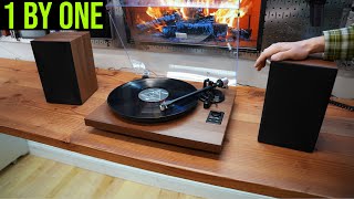 Best All in One Bluetooth Turntable with Speakers Full Setup Guide w Audio Samples [upl. by Pettit]