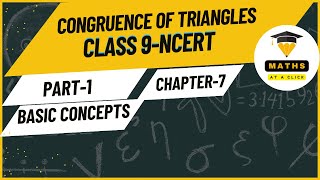 Class 9 Maths Congruent Triangles  Introduction amp All Basic Concepts  Triangles  CBSE  NCERT [upl. by Rubin]