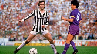 Michel Platini vs Fiorentina  Le Roi Dominates 80s Serie A  All touches amp actions [upl. by Varhol]