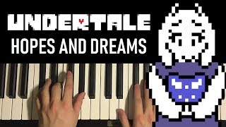 Undertale  Hopes and Dreams Piano Tutorial Lesson [upl. by Bealle987]