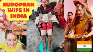 OUR INDIAN WEDDING RITUALS🇮🇳  IndianEuropean Interracial Couple [upl. by Udell]