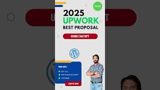 Write a Best Upwork Proposal with ChatGPT 2025 wordpress education learning [upl. by Etam]