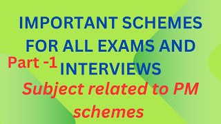 PM SCHEMES FOR ALL EXAMS AND INTERVIEWS  PART1 banking rrb ibps [upl. by Janyte]