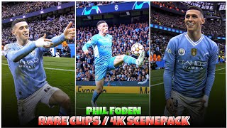 Phil Foden 202423  RARE CLIPS ● SCENEPACK 4K With AE CC and TOPAZ [upl. by Catima556]