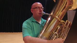 20182019 Texas All State Tuba Etude No 1 Blazevich No 11 [upl. by Garlaand461]