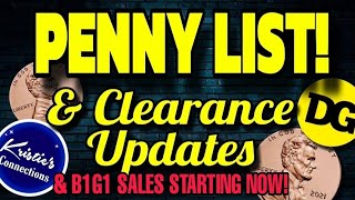 PENNY LIST amp CLEARANCE UPDATES AWESOME SALES STARTS TODAY [upl. by Brigitta]