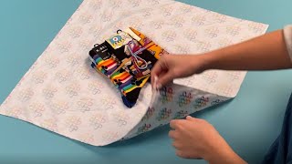 How to Wrap a Sock Bundle  Fairyshiki Fabric Wrap from The Sock Drawer [upl. by Atnwahs]