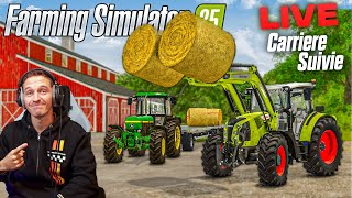 PREMIER LIVE SUR LA CARRIERE SUIVIE  FARMING SIMULATOR 25 [upl. by Asselem]