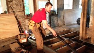 1806 Stone House  EntryWay  Rebuild Floors  Episode 24 [upl. by Storfer]