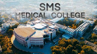 SMS Medical College Jaipur  Drone View 2023 [upl. by Haldas128]