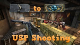 Silver 1 to Global Elite ★ USP shooting CSGO [upl. by Fuller]