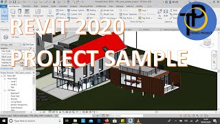 AUTODESK REVIT 2020  PROJECT SAMPLE MODEL ARSITEKTURAL [upl. by Ellehcyar]